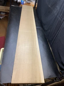 250713-6 Japanisches Holz - Honoki (Magnolie) : Shirasaya Block zum Schnitzen 117 cm - Bild 1 von 23