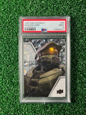 2025 Upper Deck Halo Legacy Master Chief SlipSpace #64 PSA 9 - Image 1 of 2
