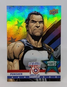 2016 Upper Deck Marvel Captain America 75th Anniversary Rainbow Foil Punisher SP - Bild 1 von 2