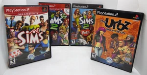 PS2 Video Game Bundle The Sims, The Sims 2, The sims 2 Pets & The Urbz - Foto 1 di 7