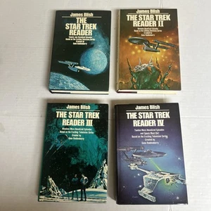 Star Trek Reader 1 2 3 4 Hardcover Dust Jacket Complete Set James Blish Dutton - Foto 1 di 19