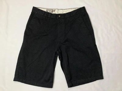 Volcom Shorts Mens 30 Black Pinstripe Chino Walk Casual Skate Boardshorts - Image 1 of 4
