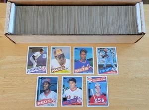 1985 TOPPS BASEBALL COMPLETE SET - 792 CARDS - McGWIRE, CLEMENS, PUCKETT, GOODEN RCs - Bild 1 von 9
