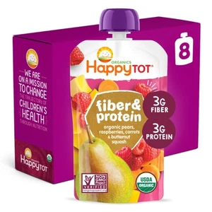 Happy Tot Organics Stage 4 Baby Food Pouches, Gluten Free, Vegan Snack, Fiber... - Picture 1 of 3