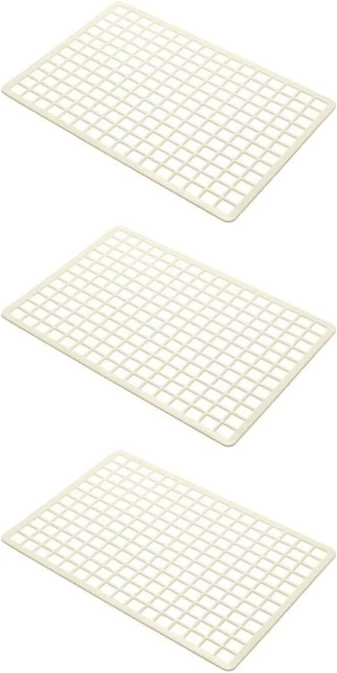 3x Alfombrilla protectora de drenaje para fregadero de cocina de plástico Addis fácil limpieza LINO Foto 1 de 1