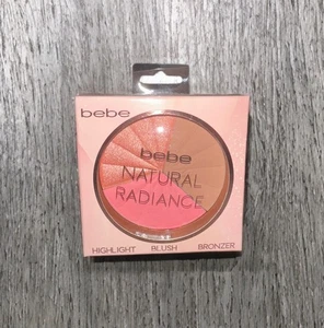 Bebe Natural Radiance Highlight Blush Bronzer Palette | Face Powder Compact - Picture 1 of 3