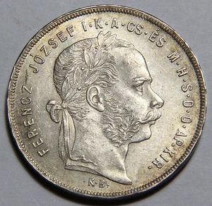 1879 Ungheria 1 fiorino bella codifica UNC -4032- - Foto 1 di 2