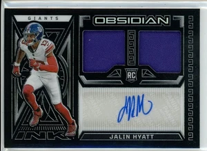 2023 Panini Obsidian Jalin Hyatt #RJI-JHY Dual Patch Rookie Auto RC /199 - Picture 1 of 2