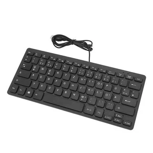 78 Keys Language Ultra Thin Keyboard Splash Proof USB Wired Compact Keyboar DE - Picture 1 of 32
