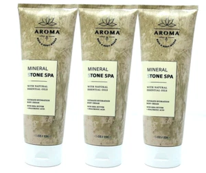 3 BATH & BODY WORKS AROMA MINERAL STONE SPA ULTIMATE HYDRATION BODY CREAM NEW - Picture 1 of 3