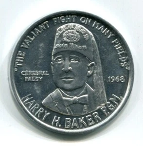 1968 Farhad Grotto Harry H. Baker New Orleans - Mardi Gras Doubloon - Picture 1 of 2