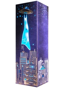 UFO In Tokyo Abduction Night Lamp | Japanese Styled City Scene - Picture 1 of 10