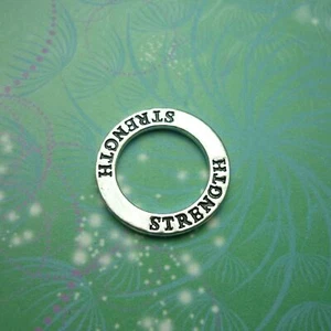 Strength Circle Charm for Personalised Keepsake Memory Locket Jewellery - Picture 1 of 4