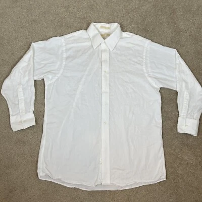 Camisa Michael Kors Hombre/Unisex Blanca Manga Larga Talla L 16 1/2 32/33 100% Algodón Foto 1 de 4
