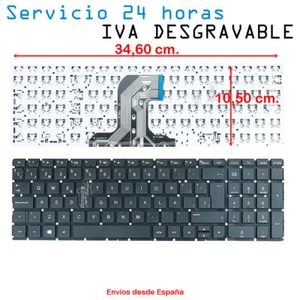 Repuesto Teclado español para HP Compaq Pavilion 15-AY020LA NEGRO EN SU CAJA - Imagen 1 de 2