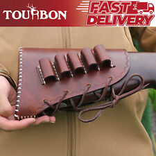 TOURBON Hunting Recoil Pad Shotgun Buttstock Cover Cheek Rest 12GA Ammo Holder