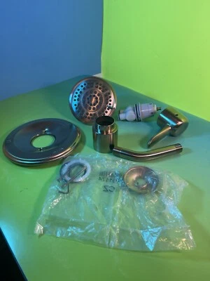 Guarnição de chuveiro Delta SS latão inoxidável (marrom) amor e alça incluídos  - Imagem 1 de 4