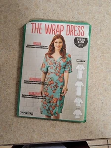 The Wrap Dress Sewing Pattern by Simply Sewing Size 6-20 uncut FF - Picture 1 of 2