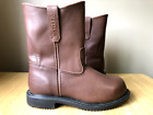Red Wing Shoes 9" Pecos Work Boots Steel Toe Leather Brown sz 9 3E WIDE 8241 USA