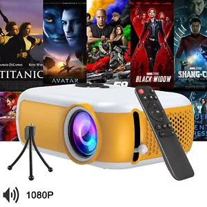Mini Beamer Projektor 20000L FHD 1080P Tragbar Video Heimkino für Handy Phone DE - Bild 1 von 19
