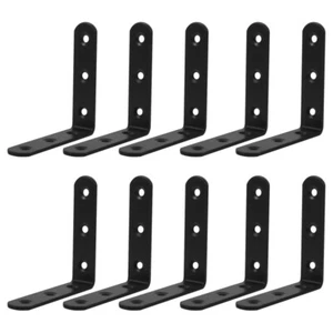 10 Pcs Schwarz Eckcode Für Rechtwinklige Aus Edelstahl - Bild 1 von 9