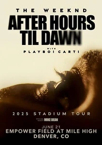 The Weeknd, After Hours, Till Dawn 2025 Denver Framed Concert Poster - Picture 1 of 2