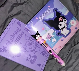 Kawaii Sanrio Kuromi Notebook With Pen Journal PURPLE COLOR "NEW" - Picture 1 of 2
