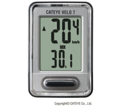 Cateye Fahrradcomputer Velo 7 CC-VL520, 7 Funktionen Kabelgebunden Black CR2032 - Bild 1 von 2