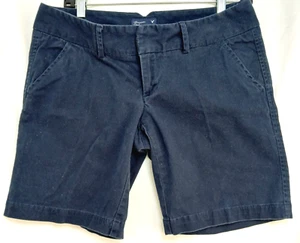American Eagle Women’s Midi Shorts S Navy Blue Stretch Denim Casual Size 31 - Picture 1 of 14