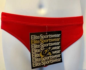 GK CHILD SMALL RED NYLON/SPANDEX GYMNAST DANCE CHEER LEG CUT BRIEF Sz CS NWT! - Picture 1 of 7