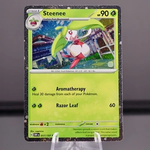 Kosmos Holo Steenee Near Mint NM Pokemon TCG OBF Obsidian Flammen 017/197 - Bild 1 von 1