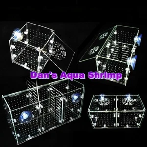 Aquarium High-Quality Acrylic Fish Shrimp Breeding Isolation Box 1.5mm hole - Picture 1 of 9