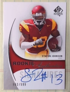 SP Authentic #170 Stafon Johnson 2010 AU RC - Imagen 1 de 2