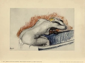 Edgar Degas Woman Washing in her Bath Print 1892 Louvre Paris - Picture 1 of 6