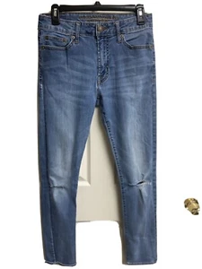 Jeans donna American Eagle Outfitters denim effetto invecchiato taglia 30x32 molto buoni - Foto 1 di 9