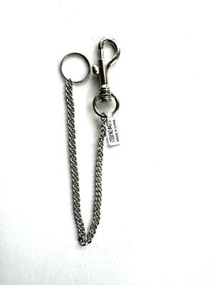 1 CANTIDAD - 15" Acero Inoxidable EXTRA Resistente Cerradura Billetera Llavero Motociclista Camionero Foto 1 de 4