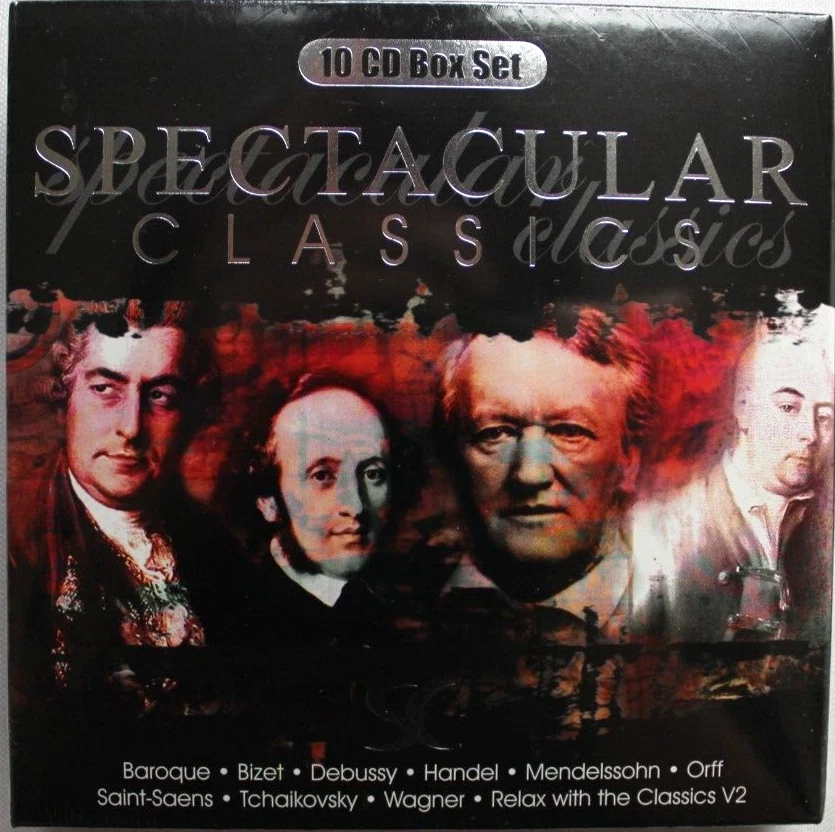 SPECTACULAR CLASSICS [NEW 10 CD BOXSET] HANDEL, ORFF, DEBUSSY, WAGNER, BIZET Foto 1 de 4