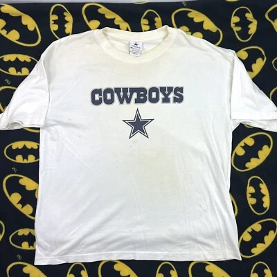 Camiseta de fútbol americano Dallas Cowboys Old vintage blanca amarillenta para hombre talla XL Foto 1 de 4