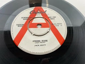 JACK SCOTT 1961 UK DEMO STRANGE DESIRE MY DREAM COME TRUE CAPITOL 45-CL15216 - Picture 1 of 4