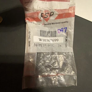 Originale FSP W10368699 KitchenAid lavastoviglie targhetta - Foto 1 di 2