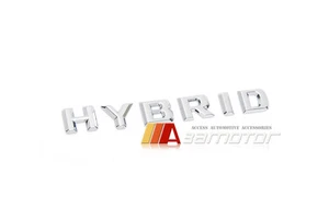 HYBRID Chrome Car Trunk Lid Rear Emblem Badge fits Mercedes Benz C E S ML Class - Picture 1 of 1