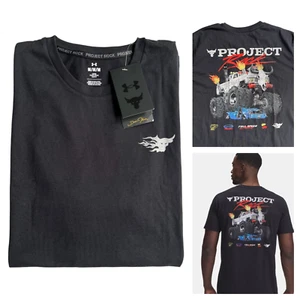 Under Armour Project Rock Truck Mens Size Medium Short Sleeves T Shirt Tee New - Picture 1 of 8