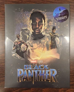 Black Panther Blufans Full Slip 3D/2D Steelbook Brand New Sealed. Free Shipping - Picture 1 of 7