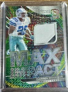 Parche Darren Woodson #/25 2021 Panini Spectra Meta Prizm Dallas Cowboys - Imagen 1 de 2