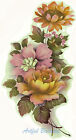 Ceramic Decals Sunflower Rose Mixed Floral Bouquet Flowers