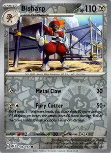 Bisharp 149/197 | Obsidian Flames | Common Reverse Holo | NM Pokémon Card - Picture 1 of 1