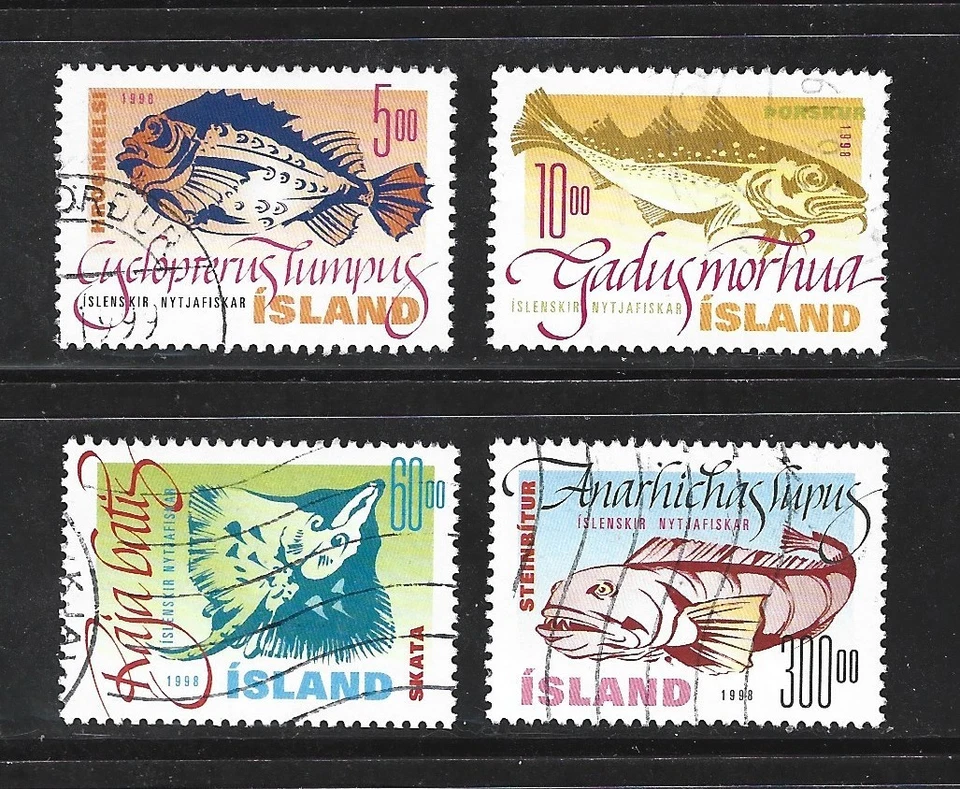 ISLANDIA - Juego de peces Scott 856-59 Foto 1 de 1