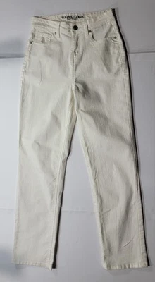 U.S. Polo Assn. Pantalones de mezclilla blancos de pierna recta para mujer Foto 1 de 4