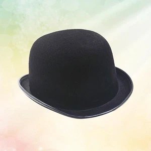 Unisex Struktur Wolle Fedora Hut für Herren und Damen (schwarz) Jazz Hut - Bild 1 von 11
