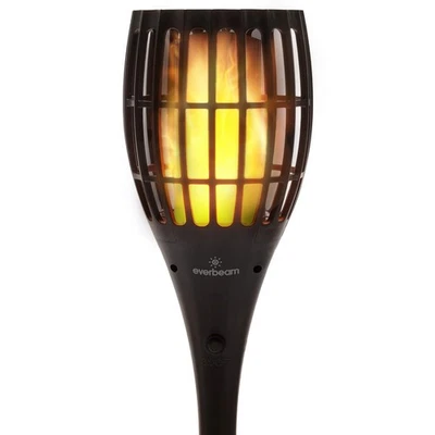 P1 Solar Torch Light with Flickering Flame Our Waterproof Outdoor Solar Tiki - Image 1 of 4